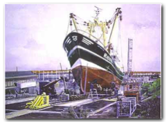 click to enlarge Helling met schip Helling met schip